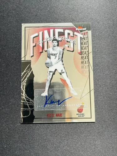 2025-26 Topps Finest Auto Kel'el Ware #FAU-KW Heat MJ29