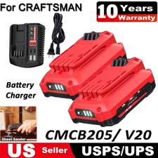 20Volt For Craftsman V20 4.0Ah Li-ion Battery CMCB204 CMCB202 Battery /Charger