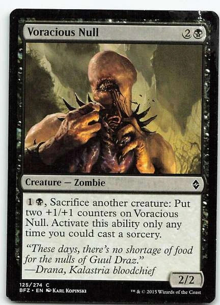 Voracious Null 125/274 Battle for Zendikar Common LP MTG