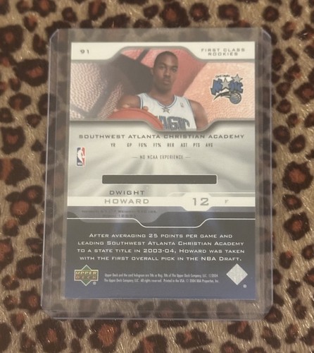 2004 Pro Sigs Diamond Collection First Class Rookies Dwight Howard Rookie RC HOF - Picture 2 of 2