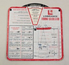Vintage 1972 Lowrance Fishing Calculator Sonar Signal Interpretation Fish Finder