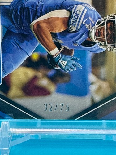 Amon-Ra St. Brown Panini 2023 Mosaic Blue Prizm Autographs 32/75 (color match) - Bild 3 von 3