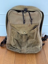Filson Brooks Brothers Journeyman Backpack Tan Made in USA MiUSA REPAIRED