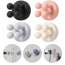 Razor Holder - 4Pcs Self Adhesive Silicone Toothbrush Holders Wall Mounted to