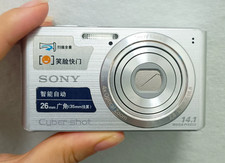 Sony Cyber-shot DSC-W610 Digital Camera 14.1MP 4x Optical Zoom Auto Focus Silver