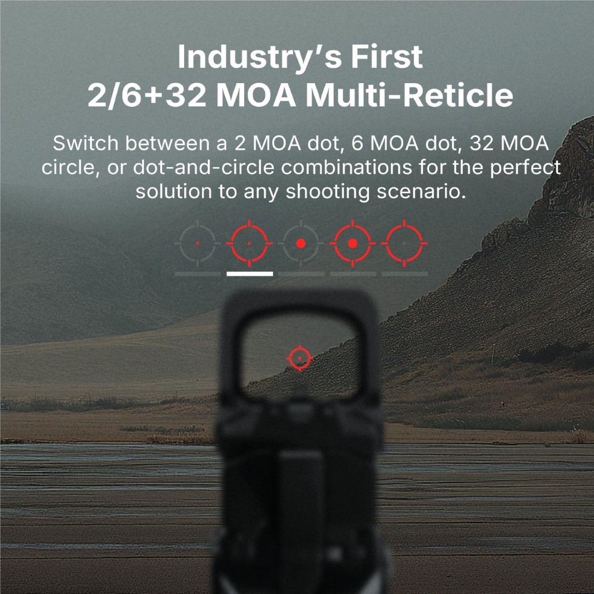 Olight Osight XR Enclosed Reflex Red Dot Sight Red Multi-Reticle