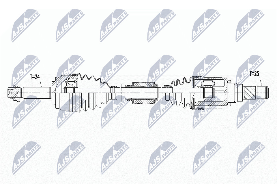 DRIVE SHAFT NPW-MS-065 FOR MITSUBISHI MIRAGE/VI/SPACE/STAR/Hatchback 1.2L 3cyl - Image 7