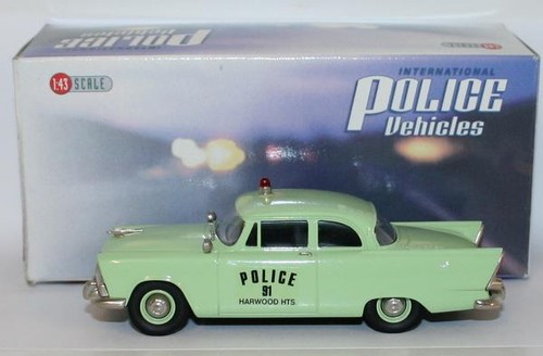 Brooklin Models 1/43 Scale IPV21 - 1956 Plymouth Plaza - Harwood Heights Police - Picture 1 of 5