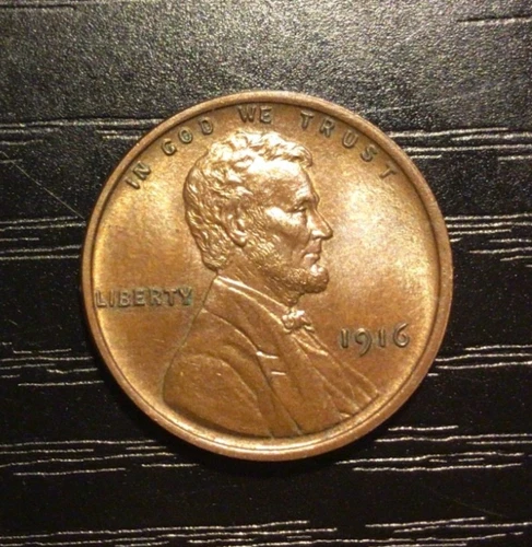 1916 RB Lincoln Wheat Cent Penny, Choice Gem BU. Luster, Count the Whiskers! A17