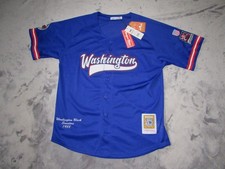 Headgear Classics 1938 Washington Black Senators #22 Mesh Streetwear Jersey  XL