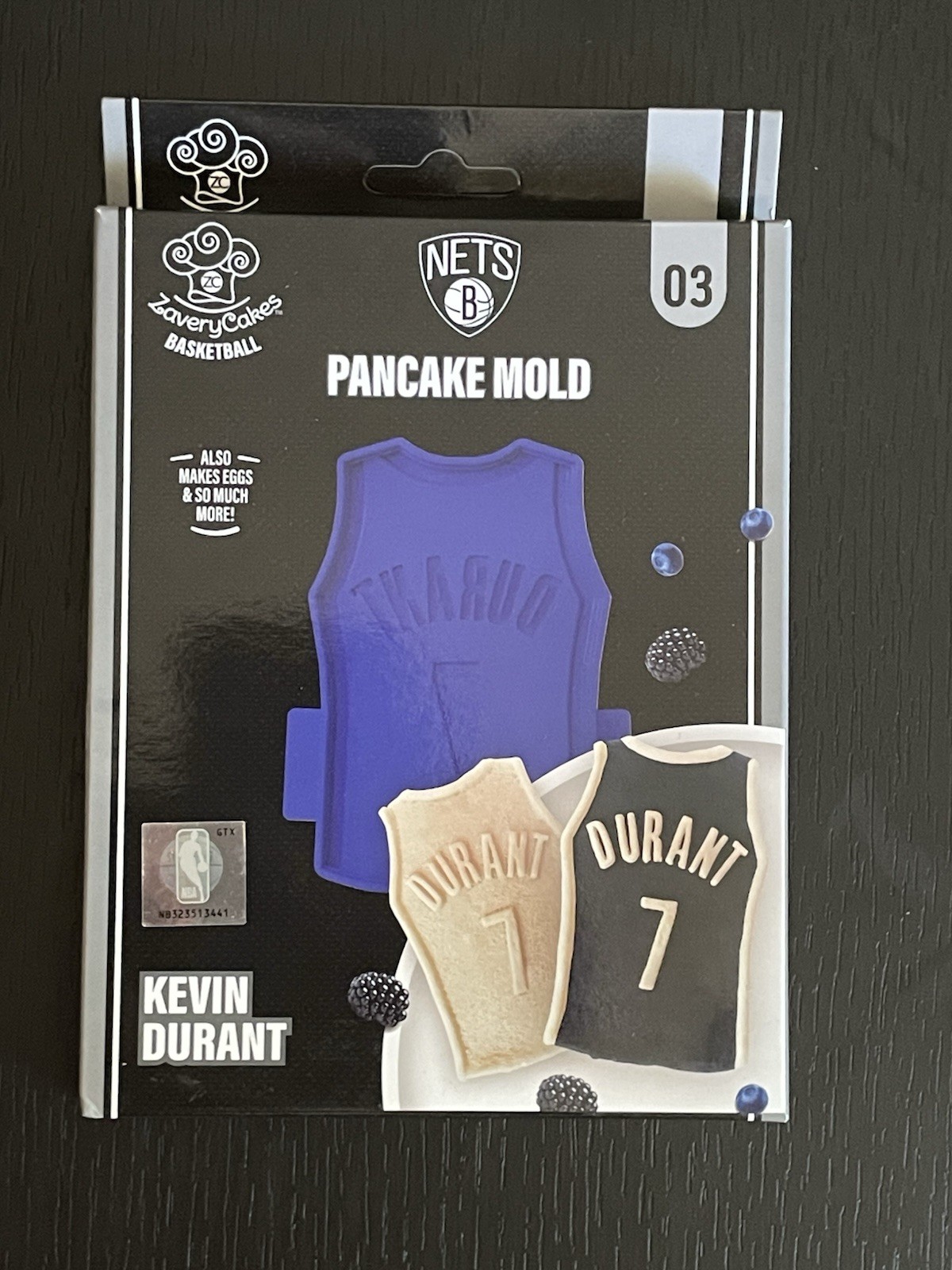 Kevin Durant Brooklyn Nets Pancake Mold ZaveryCakes