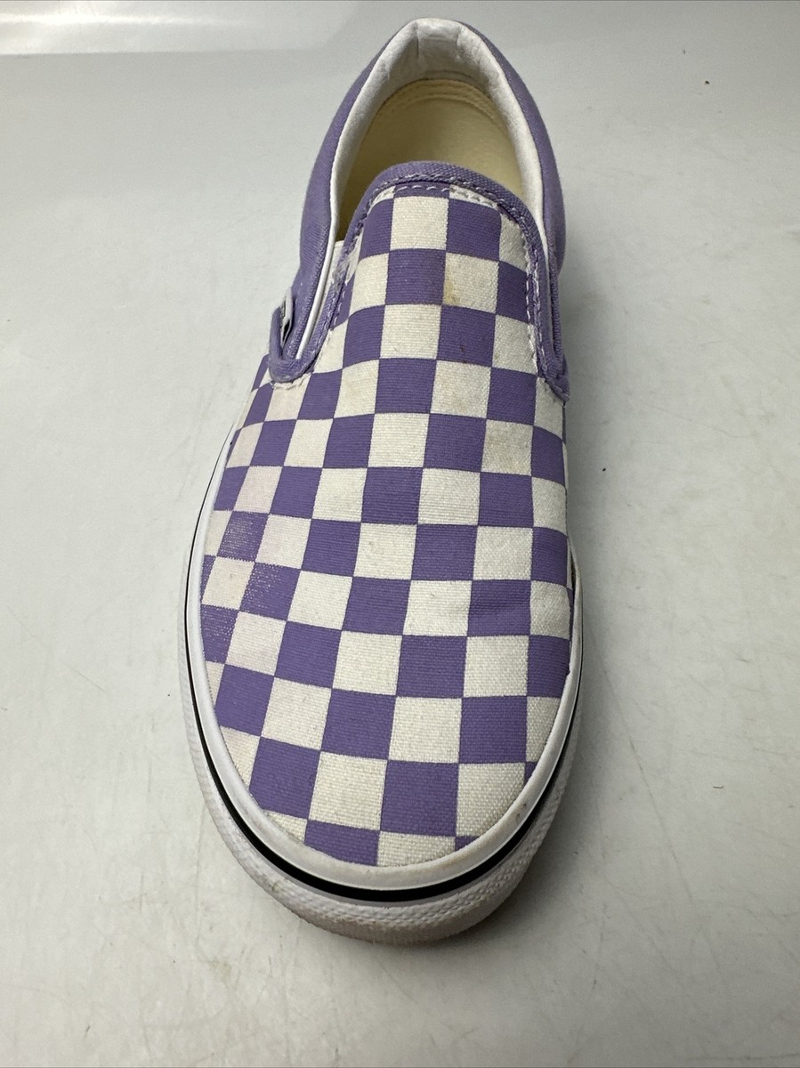 VANS Classic Slip On Checkerboard Lavender Purple Lilac Size