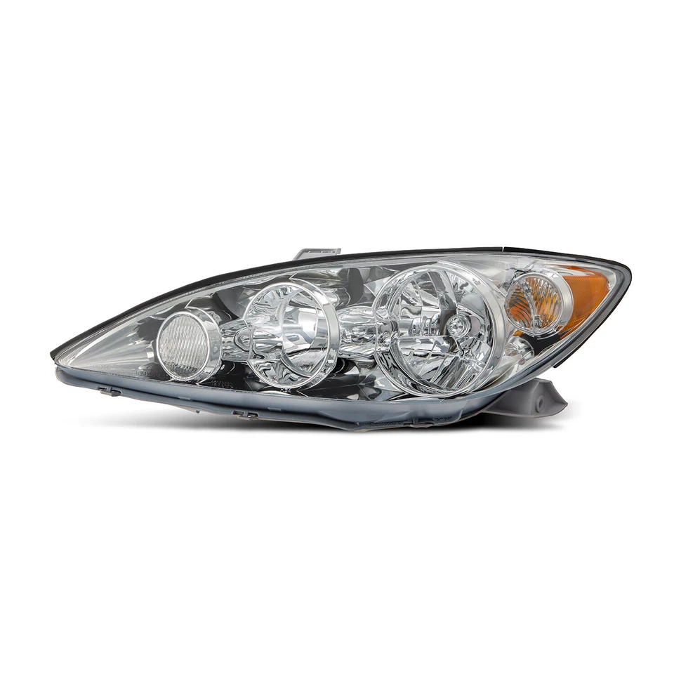 Fit 2005-2006 Toyota Camry Sedan Chrome Headlights Replacement Pair Assembly - Image 2 of 4