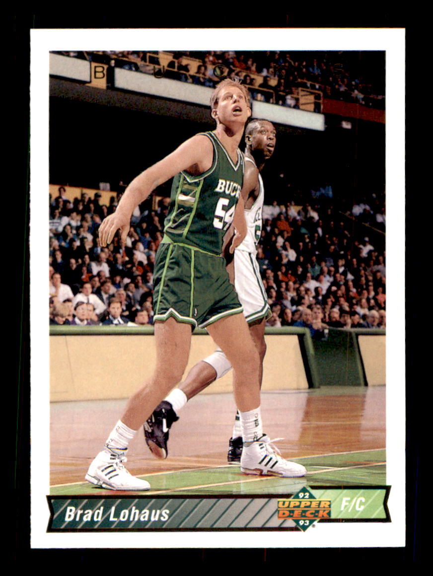 1992 Basketball Upper Deck Brad Lohaus Milwaukee Bucks #201 8