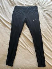 Nike Pro Dri Fit Womens Legging Elastic Waist Skinny Leg Logo Black Size Medium