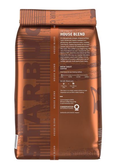 Starbucks House Blend Whole Bean Coffee (40 oz. bag) 2 Pack | eBay
