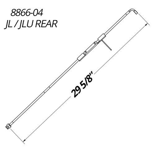 Synergy Stainless Braided Brake Line Kits DOT Approved For Jeep Wrangler JL/JLU - Bild 5 von 11