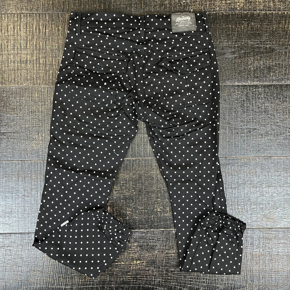 Kennedy Denim Co. Superior Fit Black Jogger Pants Polka Dot Men's Size 30 - Image 2 of 4