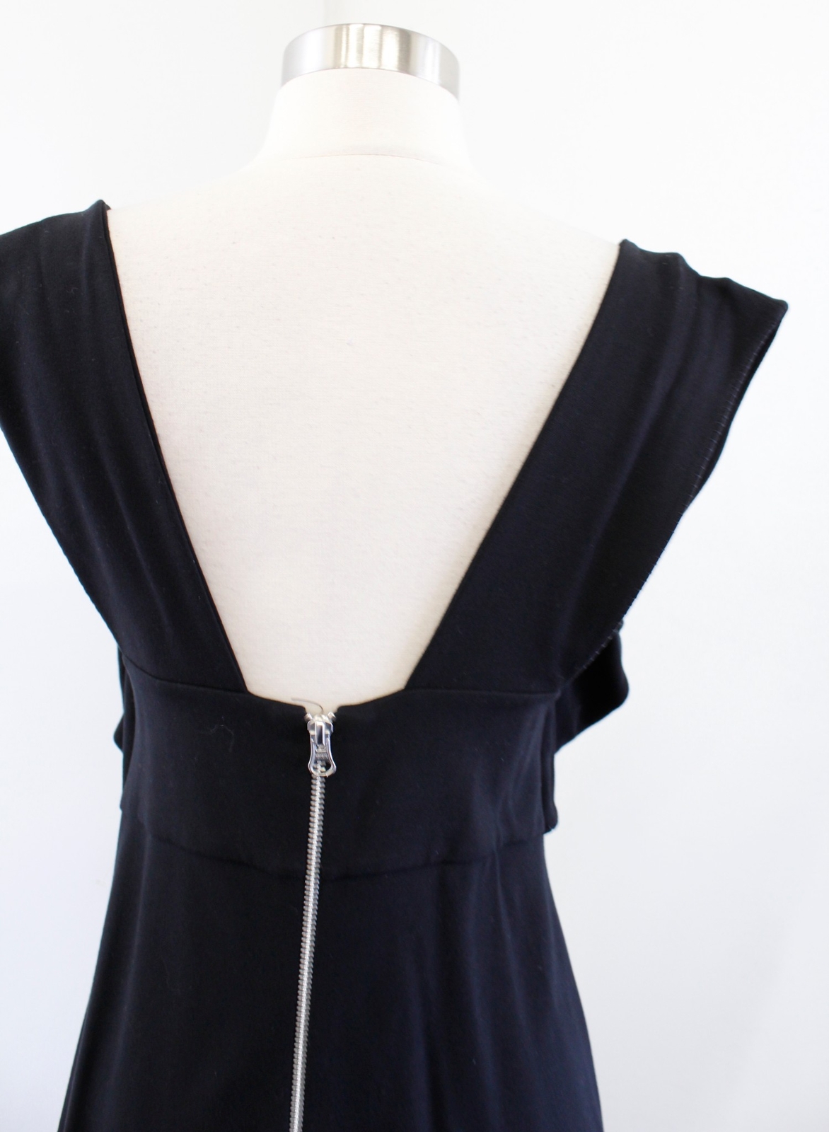 French Connection Solid Black Ruffle Flutter Slee… - image 5