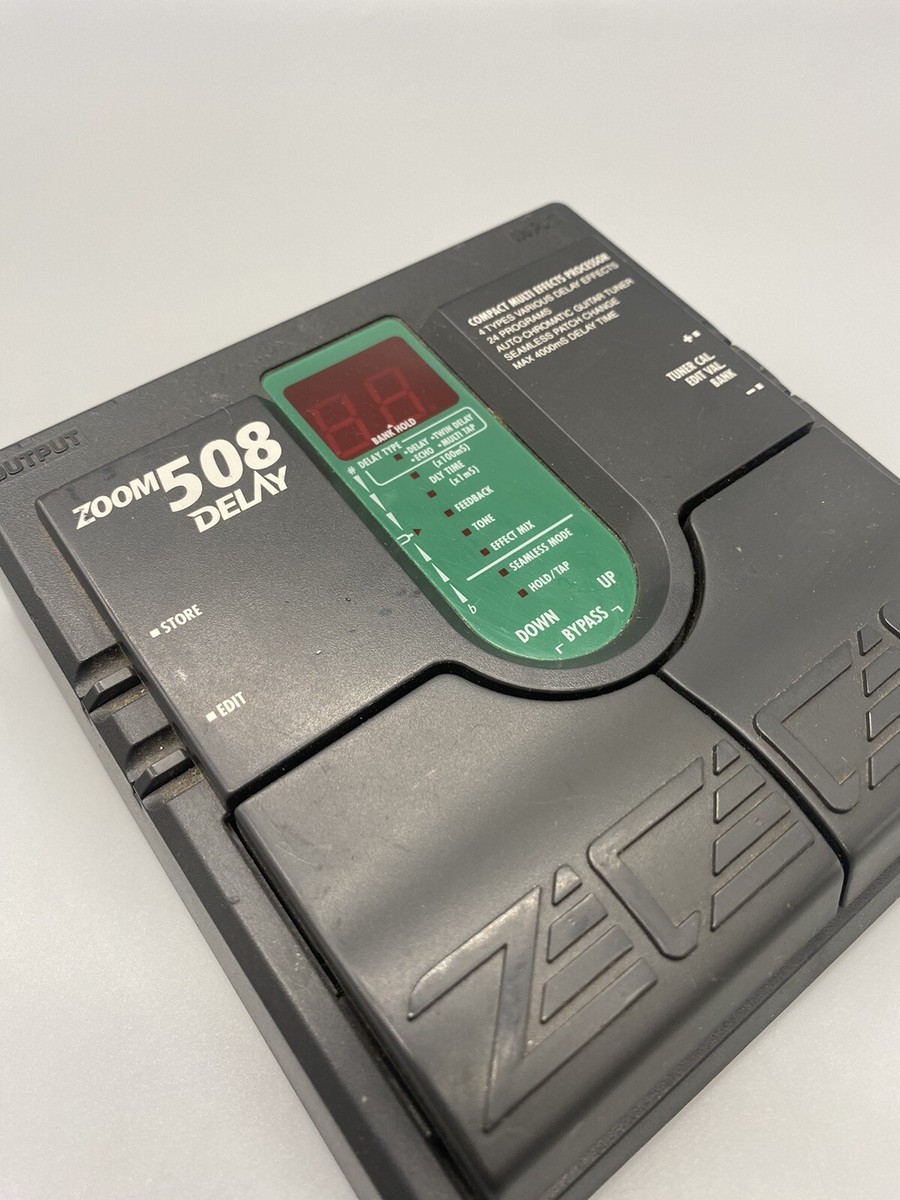 ZOOM 508 DELAY ディレイ専用機 アダプター付き ZOOM 508 DELAY ディレイ専用機 アダプター付き ZOOM 508 Guitar