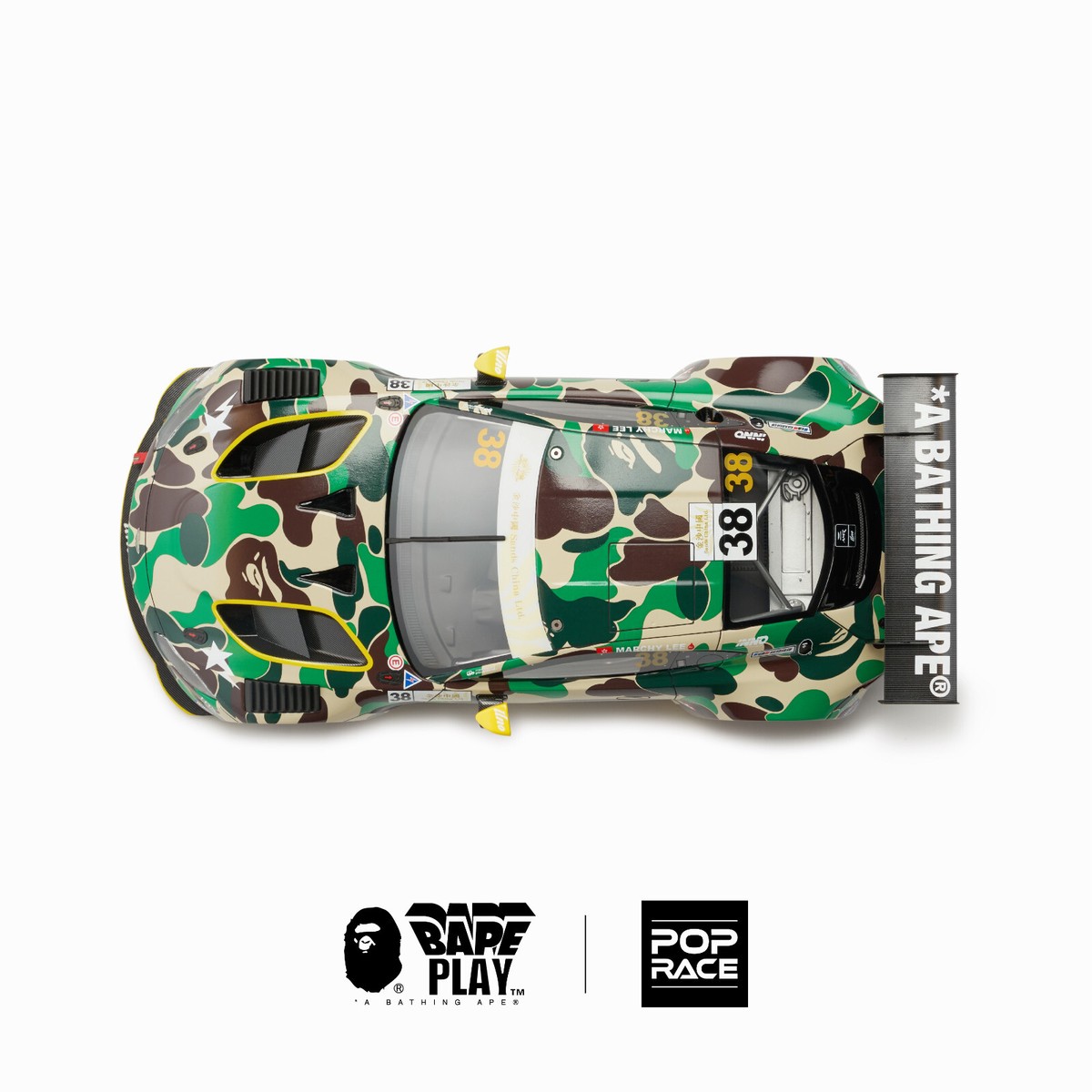 Pop Race Aston Martin GT3 - Bathing Ape 1:18 Scale Diecast