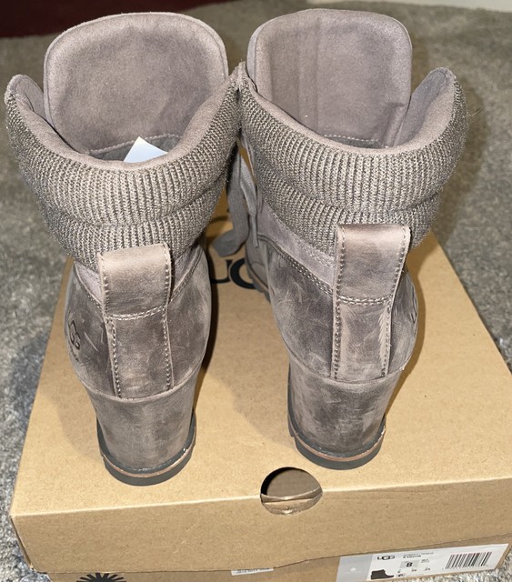 UGG Kriston Waterproof Bootie MLE Leather Suede 1108629 Women's Size 6 for sale online | eBay