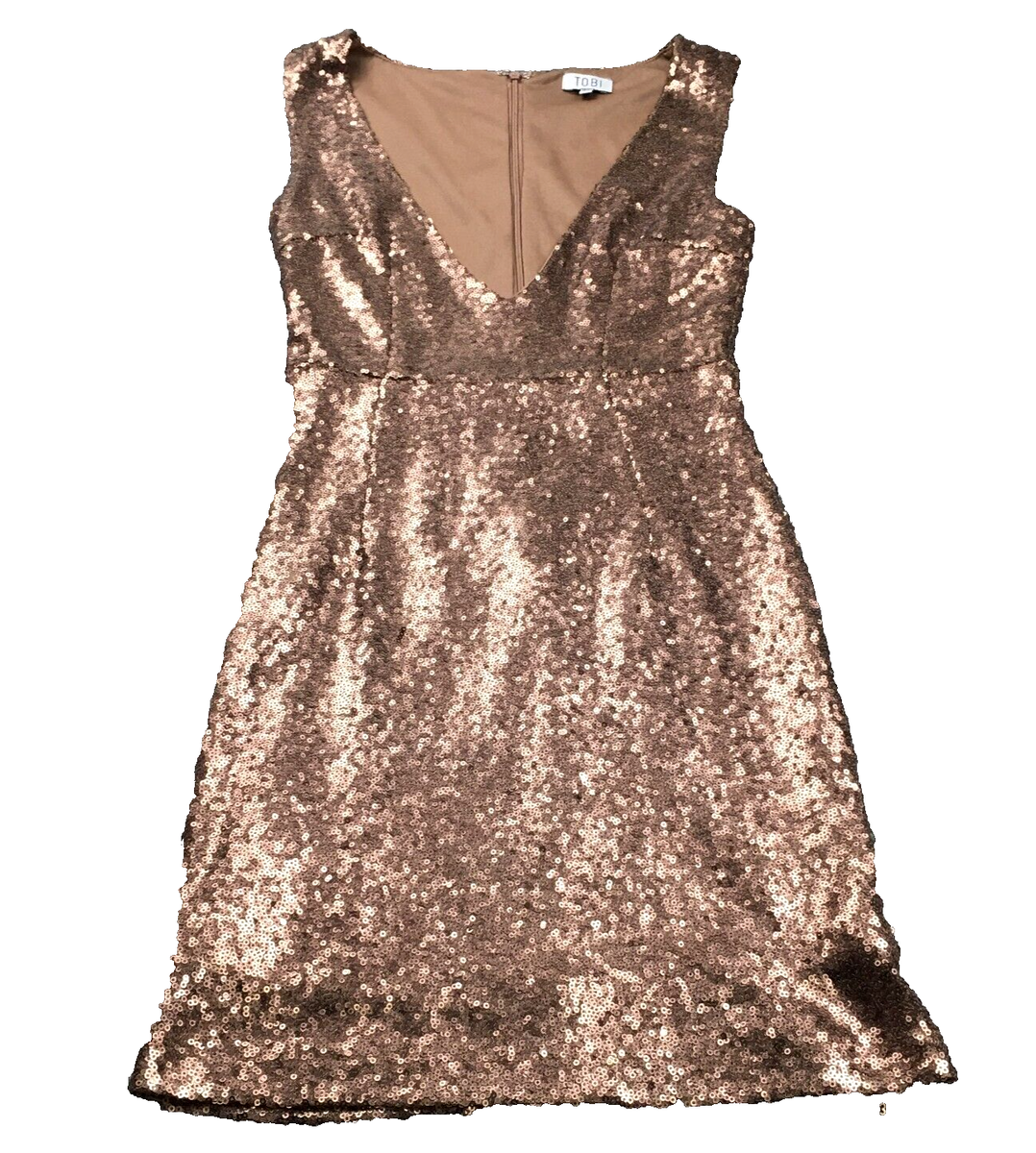 knee length dresses for ladies Tao Pink Sequin Lace Up Mini Dress - US 6 main image 1