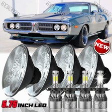 4pcs 5.75 5-34 Inch Led Headlights High Low Beam Fit Dodge Charger Monaco