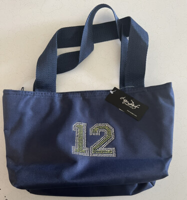 Cooler Bag Seahawk Rhinestones Navy Blue  Lyn Dorf