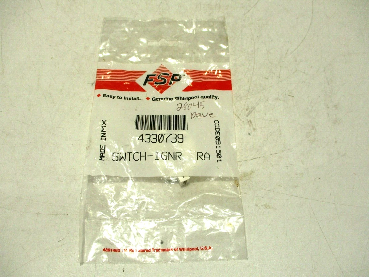 NEW GENUINE OEM WHIRLPOOL 4330739 RANGE IGNITER SWITCH | eBay