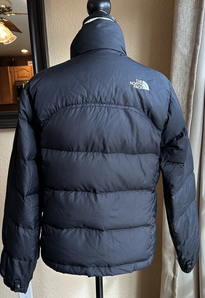 The North Face Jacket Womens Small Black Nuptse 700 Down Insulated Puffer VTG - Image 2 of 4