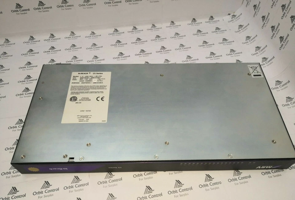 MRV LX-4016S-101AC Console Server 16 Rs-232 Ports V.90 Modem AC Power - NO BOX - Image 4 of 4