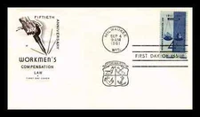 WORKMAN'S COMPENSATION LABOR LAW 50TH ANNIV 1911- 1961 FARNAM CACHET FDC UNADDR