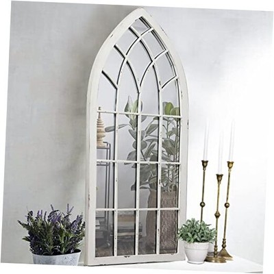 Rustic Arched Window Mirrors for Wall Decor Living Room 20 x 45 inches, 