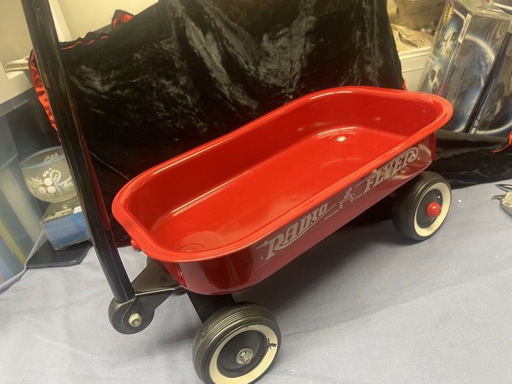 Vintage Radio Flyer Red Wagon Metal Miniature 12.5