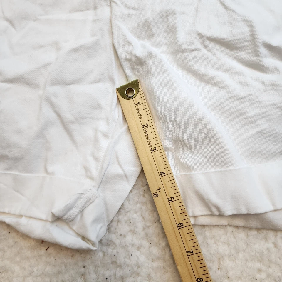 全新无标签褪色荣耀 Midi Chino 短裤 14 白色卡其色休闲日常 — 第 3/4 张图片