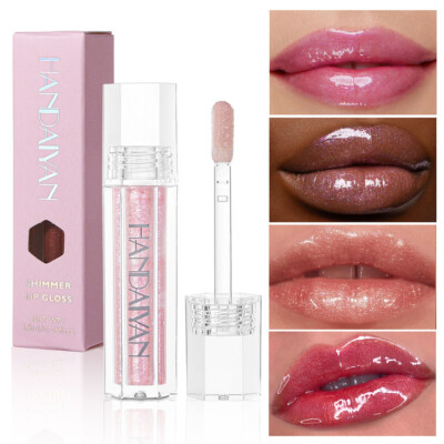 Shine Glitter Lip Gloss Moisturizing Liquid Lipstick Long Lasting Waterproof ~