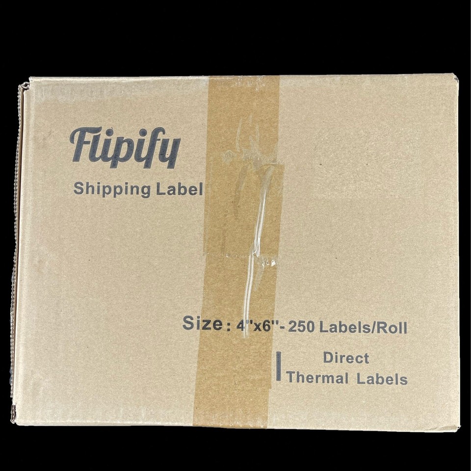 8 Rolls Of 4x6 Direct Thermal Shipping Labels (2000 Labels) For Zebra, Rollo, Eltron ZP450 Printers