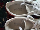 VOFOX WOMEN'S WHITE SNEAKERS WITH RED AND GREEN STRIPES — photo 5