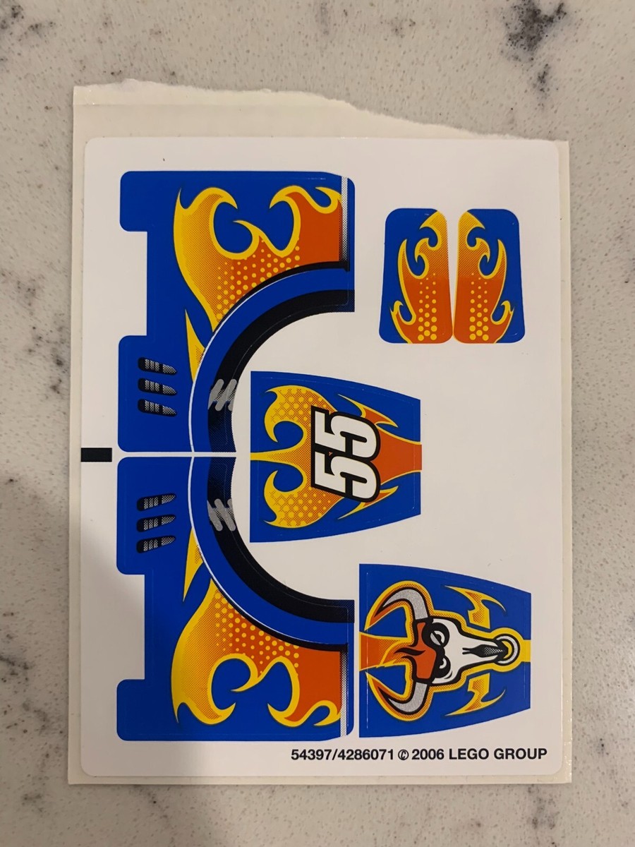 LEGO STICKER SHEET for 8668 Side Rider 55, New & Genuine | eBay