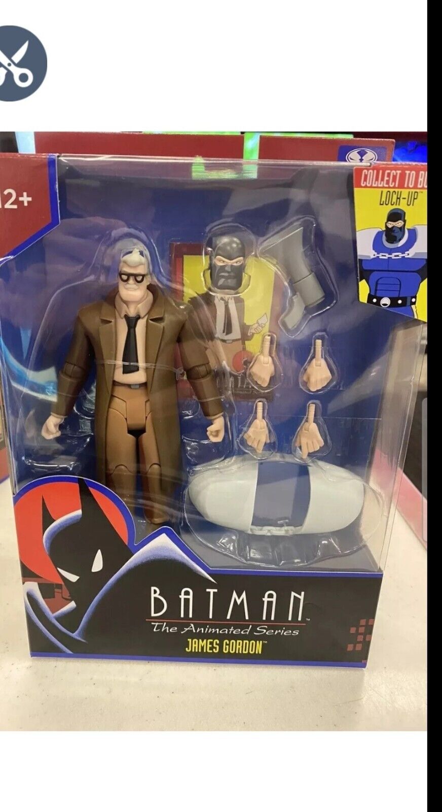 McFarlane Batman Animated Series 2 Commissioner James Gordon  LOCK-UP BAF Figure