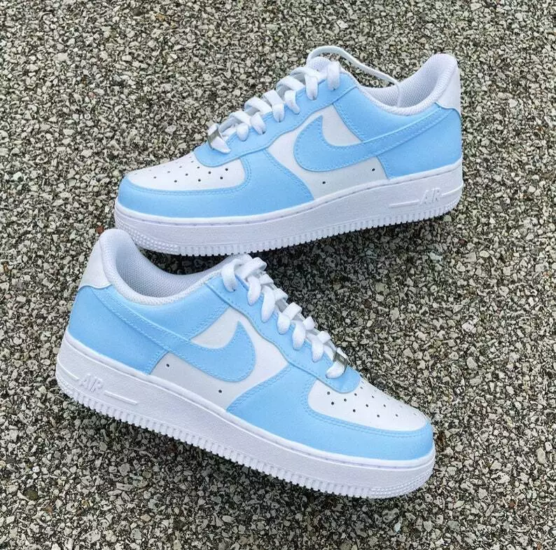 Nike air force light blue deals