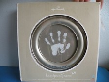 Hallmark Handprint Frame Baby Baptism Gift "Little And Loved By All" 6" New V6