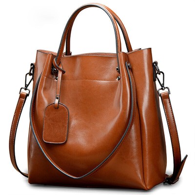 Damentasche Handtasche Echtes Leder Schultertasche Umhängetasche Shopper Tasche