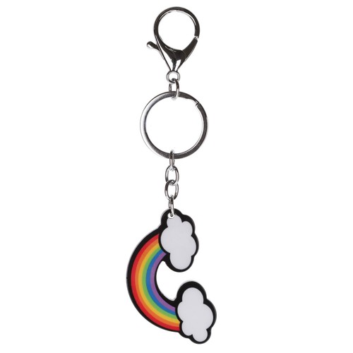 Keyring Plastic Metal Tag Designs Kids Dog Cat Initials Animals Charm Gift Kids - Picture 194 of 290