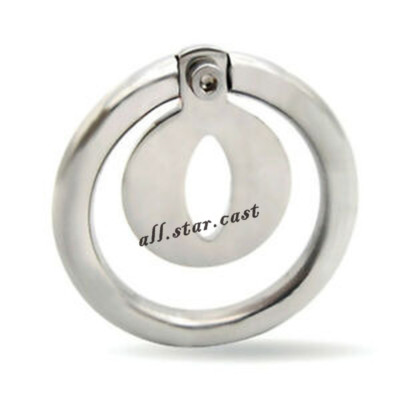 Stainless Steel Mens Small Metal Locking Belt Male Chastity Device Flat Cage New