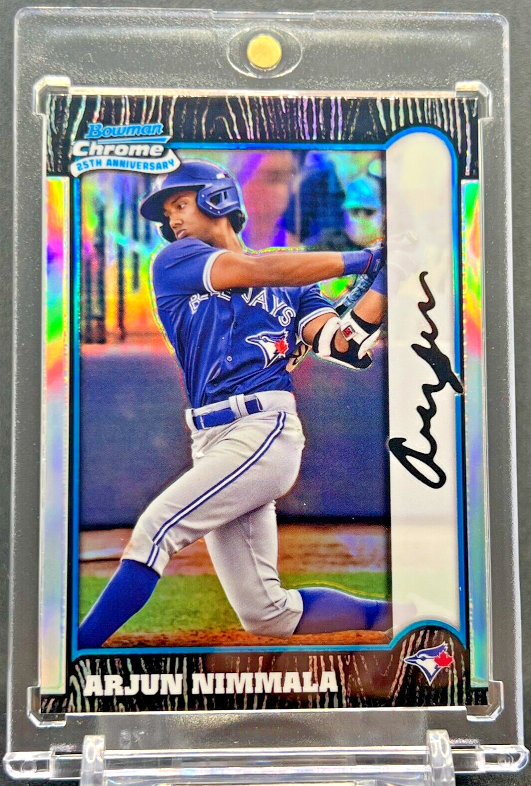 Arjun Nimmala Mint 2024 Bowman Chrome 25th Anniversary Refractor Investment Card