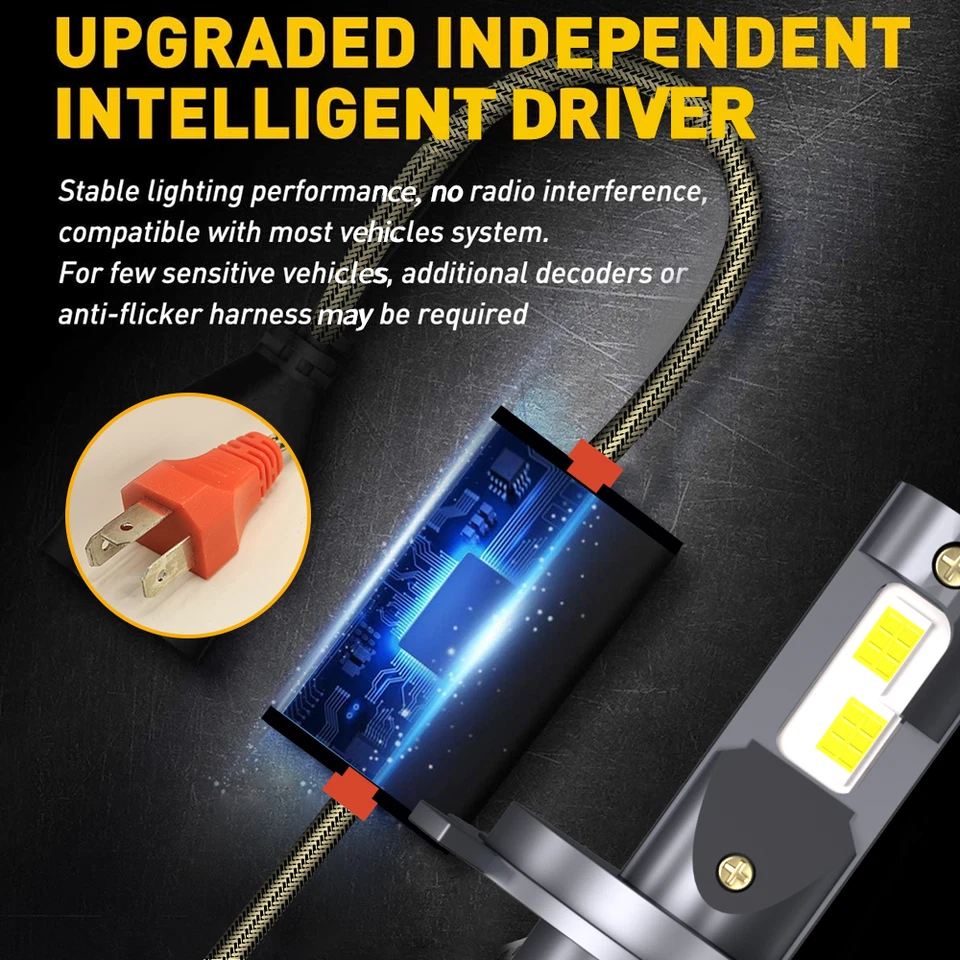 Par DOT 7x6" 5x7" Faróis de LED Hi/Lo para Ford E-150 E-250 Econoline F650 F750 - Imagem 4 de 4