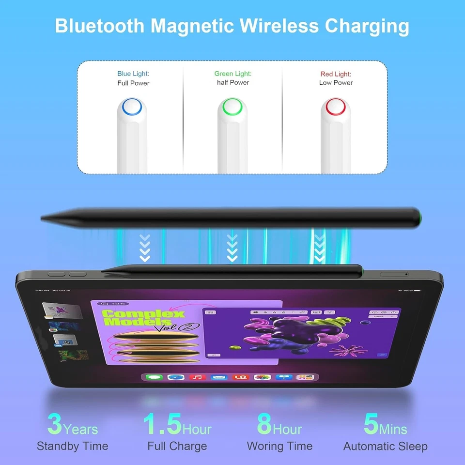iPad Pencil 2nd Generation, Apple iPad Air/iPad Mini/iPad Pro Wireless Charging - Image 3 of 4