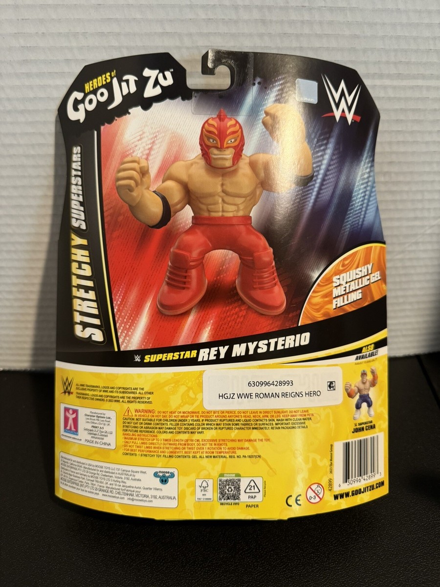 Figurine Heroes Of Goo Jit Zu WWE Rey Mysterio - Extensible, Gel Métallique, 11.4cm